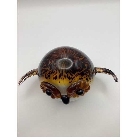 Dale Tiffany Majestic Owl Glass Art Figurine / Decorative Art Piece - Picture 5 of 7